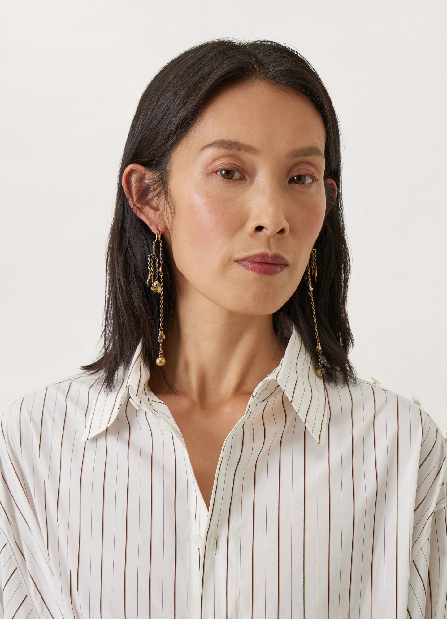 Lemaire Pendants Drop Earrings In Yellow