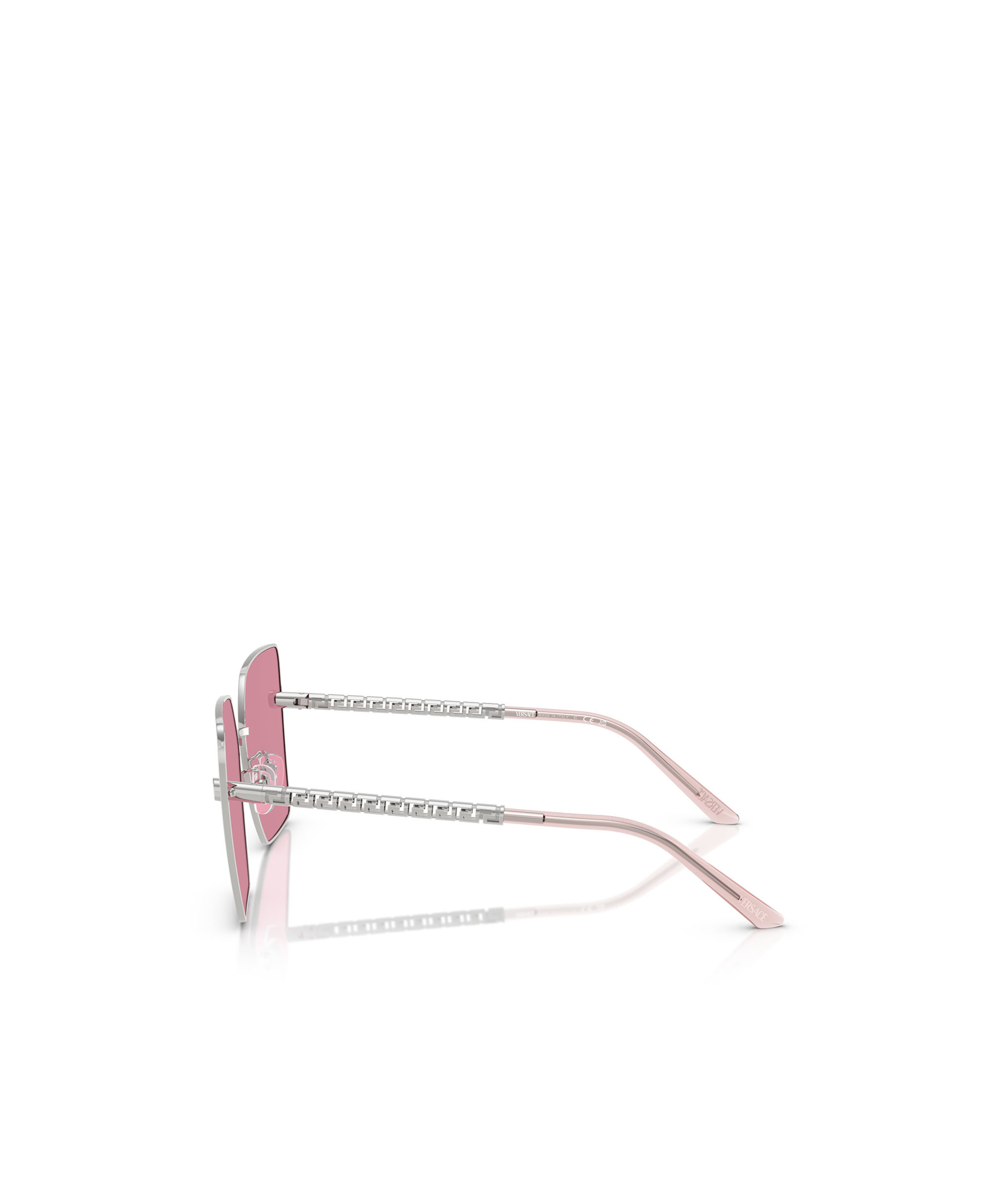 Versace 63mm Oversize Square Sunglasses In Pink