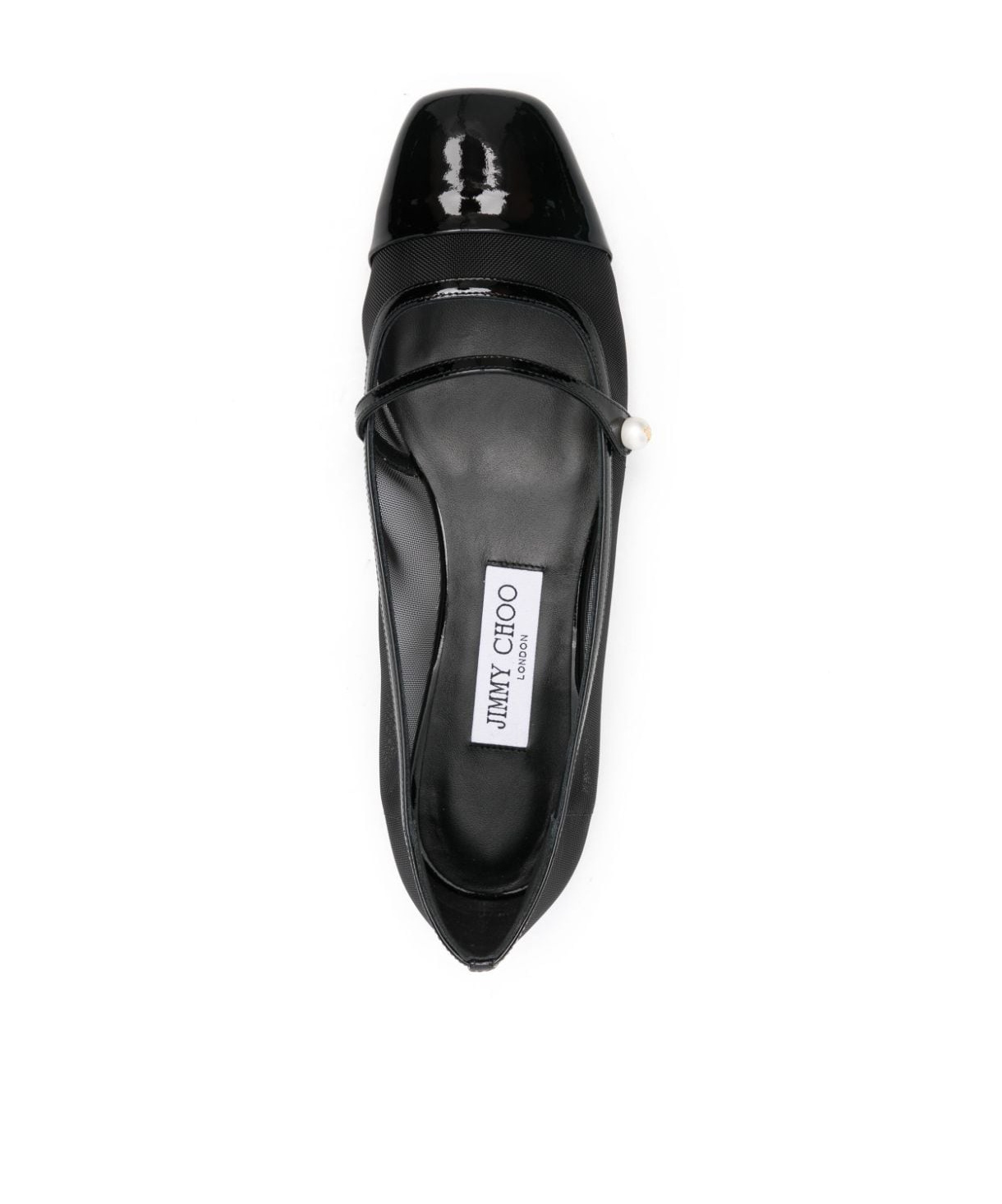 Jimmy Choo Elisa Womens Patent Trim Leather Mary Janes In Black