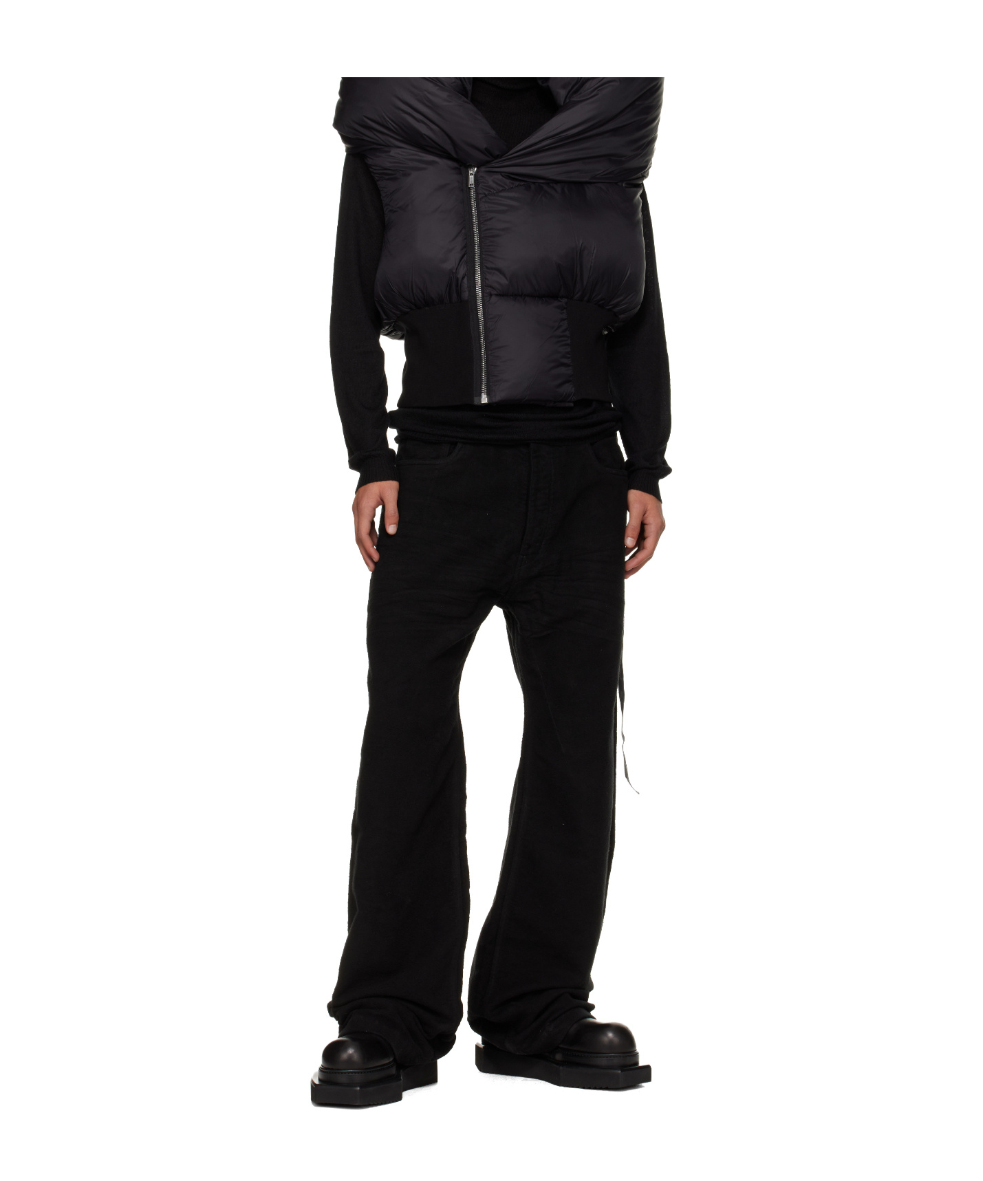 Rick Owens Drkshdw Belt Loop Jeans In Black