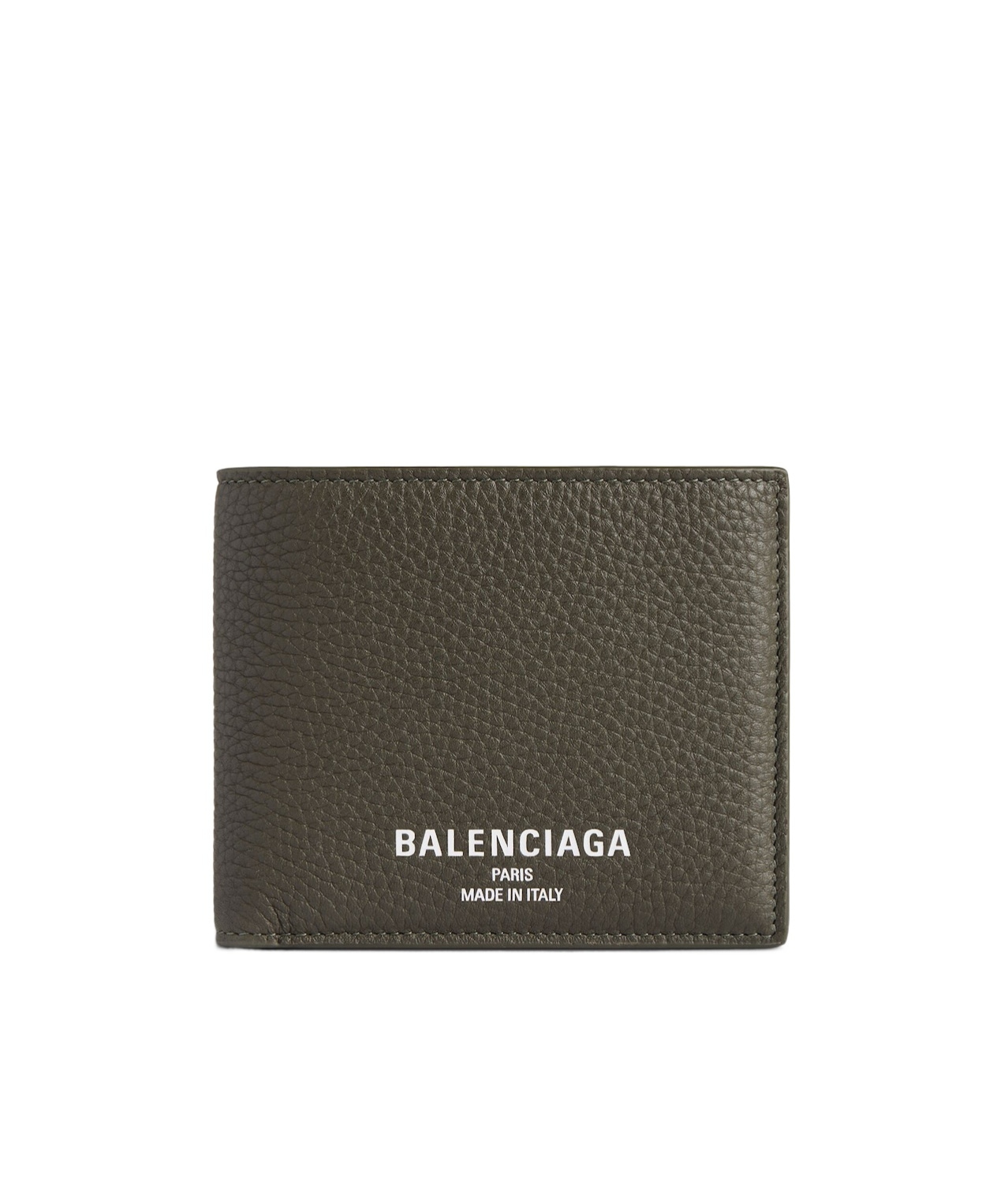 Balenciaga Men's Credit Square Folded Wallet In Khaki In Khaki