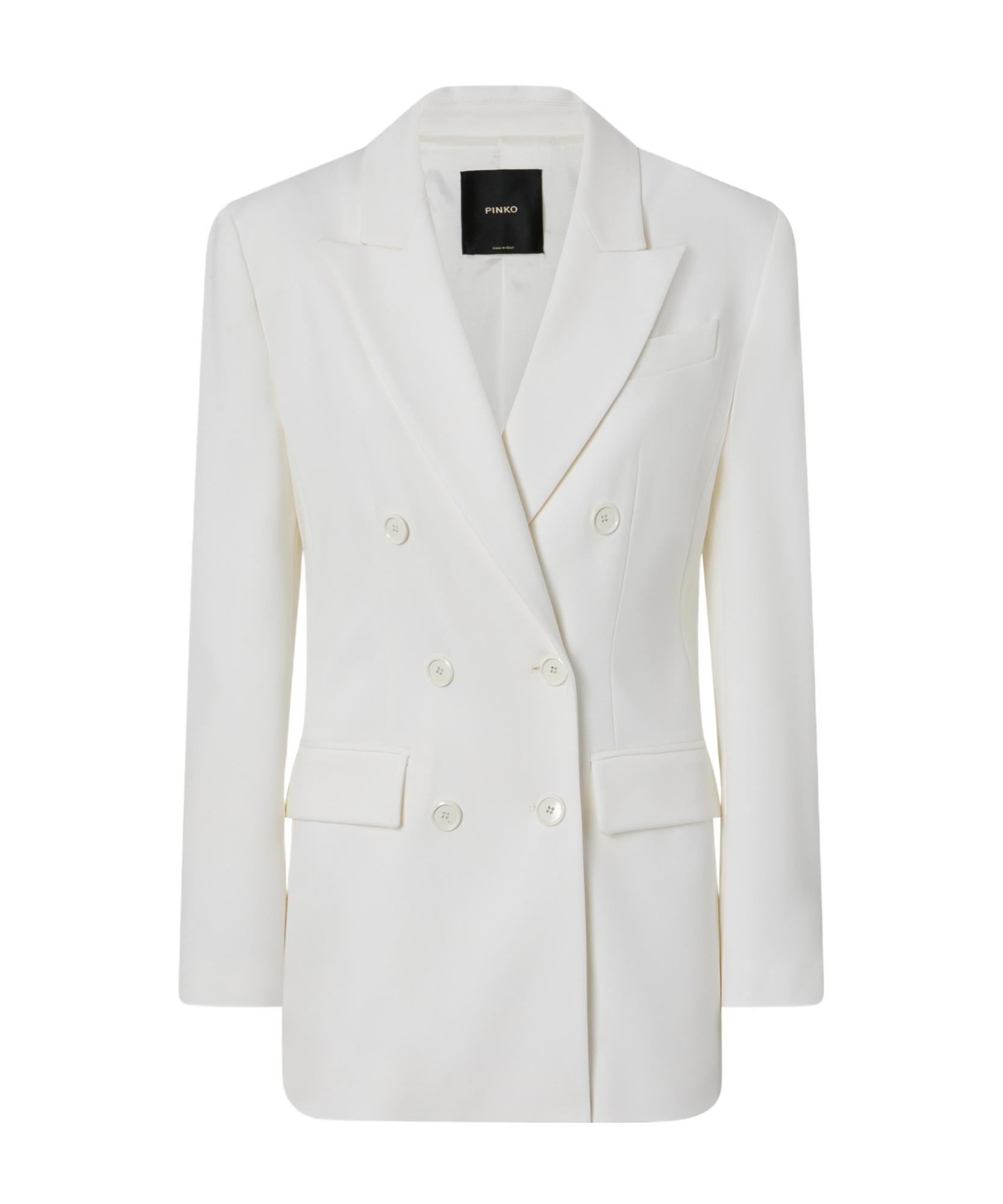 Pinko Long-sleeved Suit Coat In White