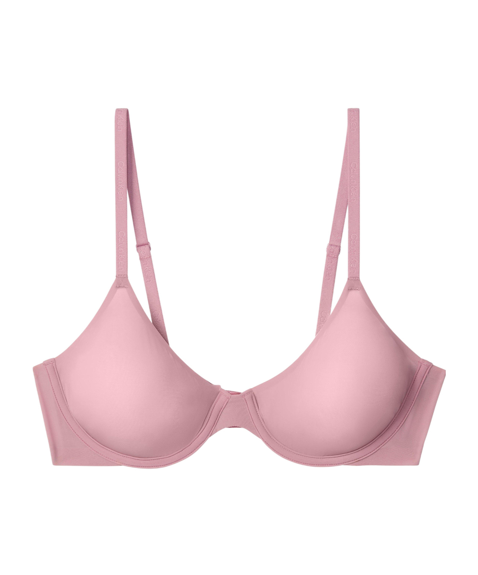 Calvin Klein Solid Colour Full Cup Bra In Pink