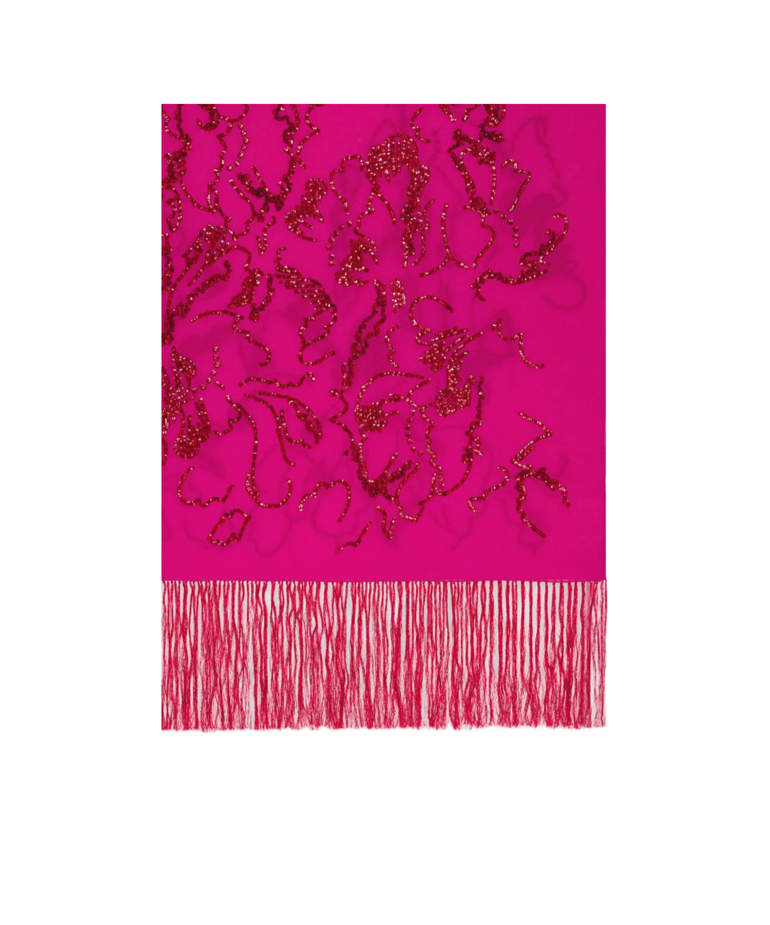 Dries Van Noten Embroidered Scarf In Pink