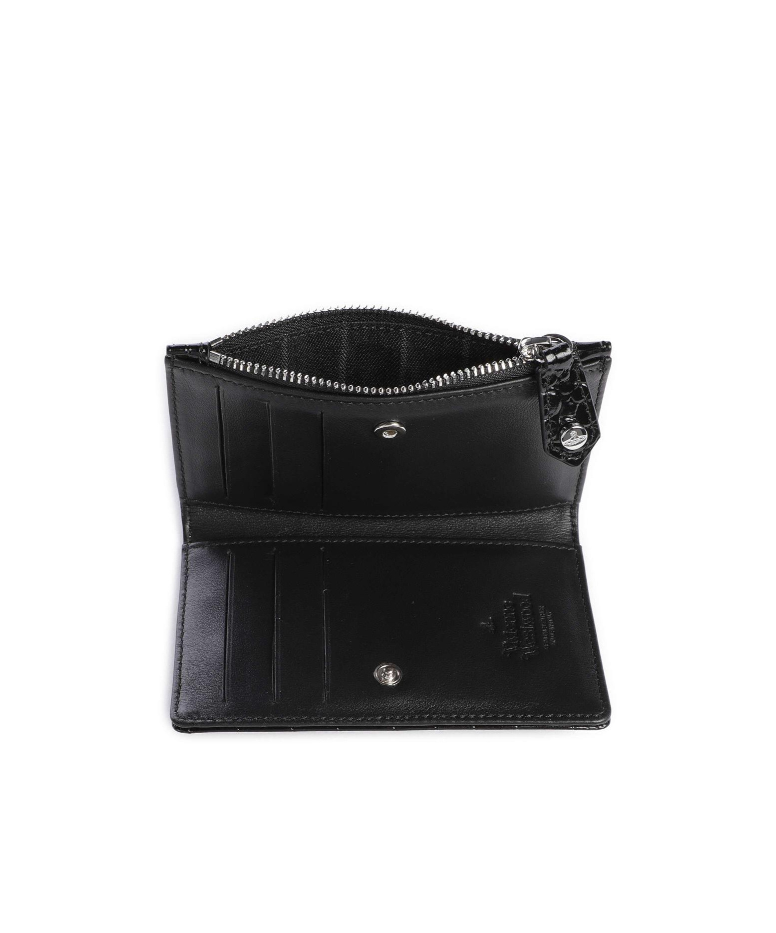 Vivienne Westwood Embossed Wallet In Black