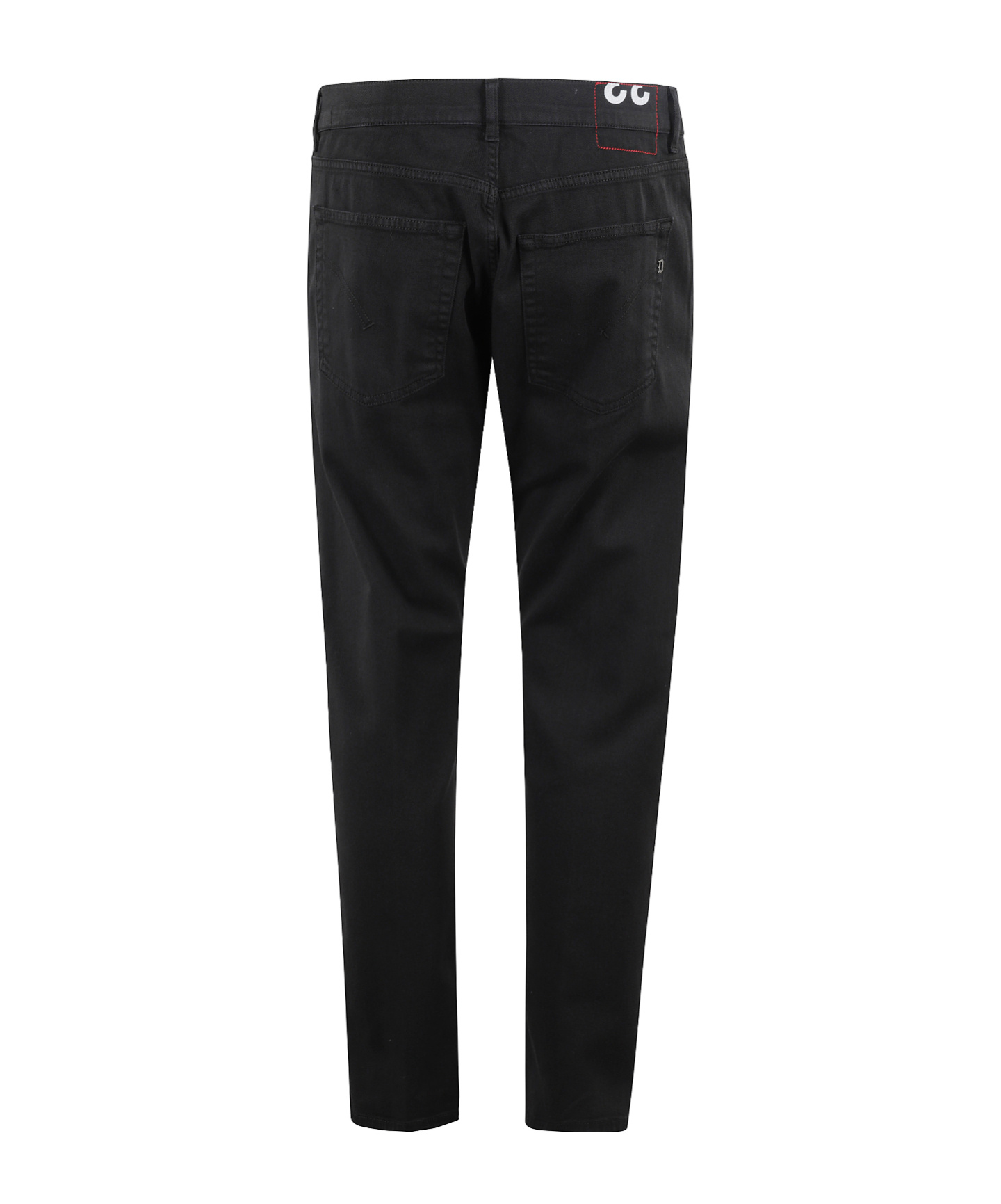 Dondup Carrot Leg Black Jeans With Five-pocket Design In Black