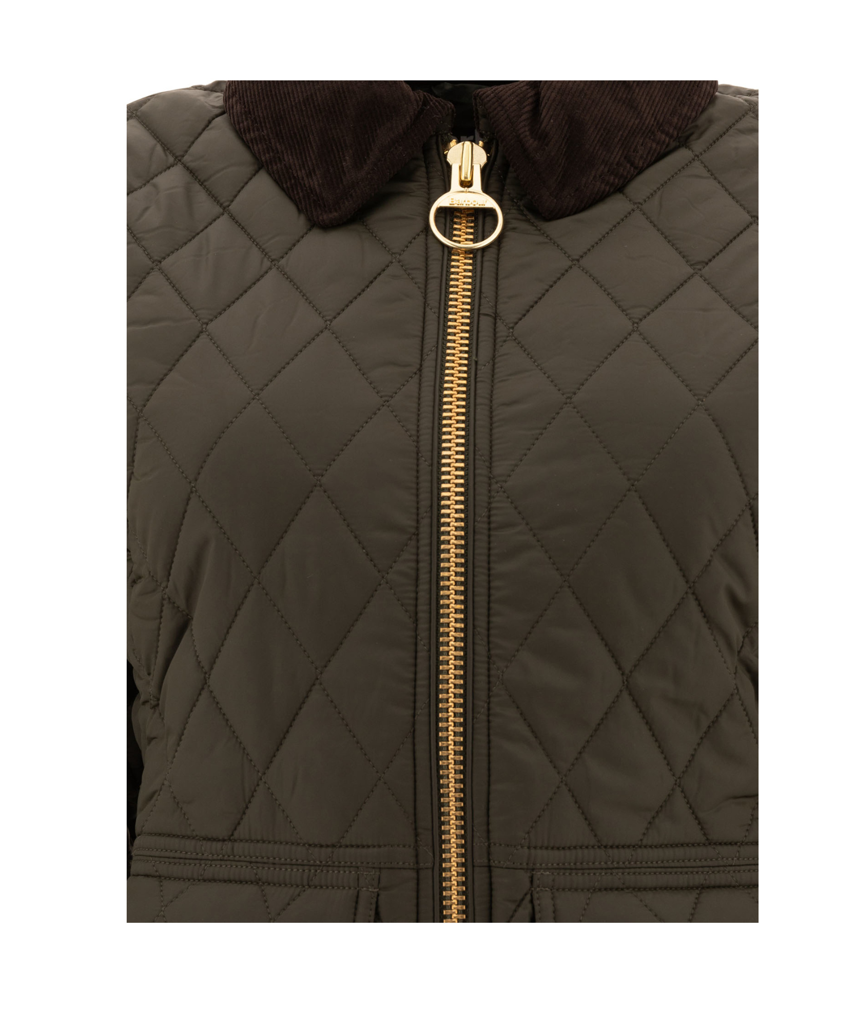 Barbour Fitted Beadnell Quilt Jacket In Black