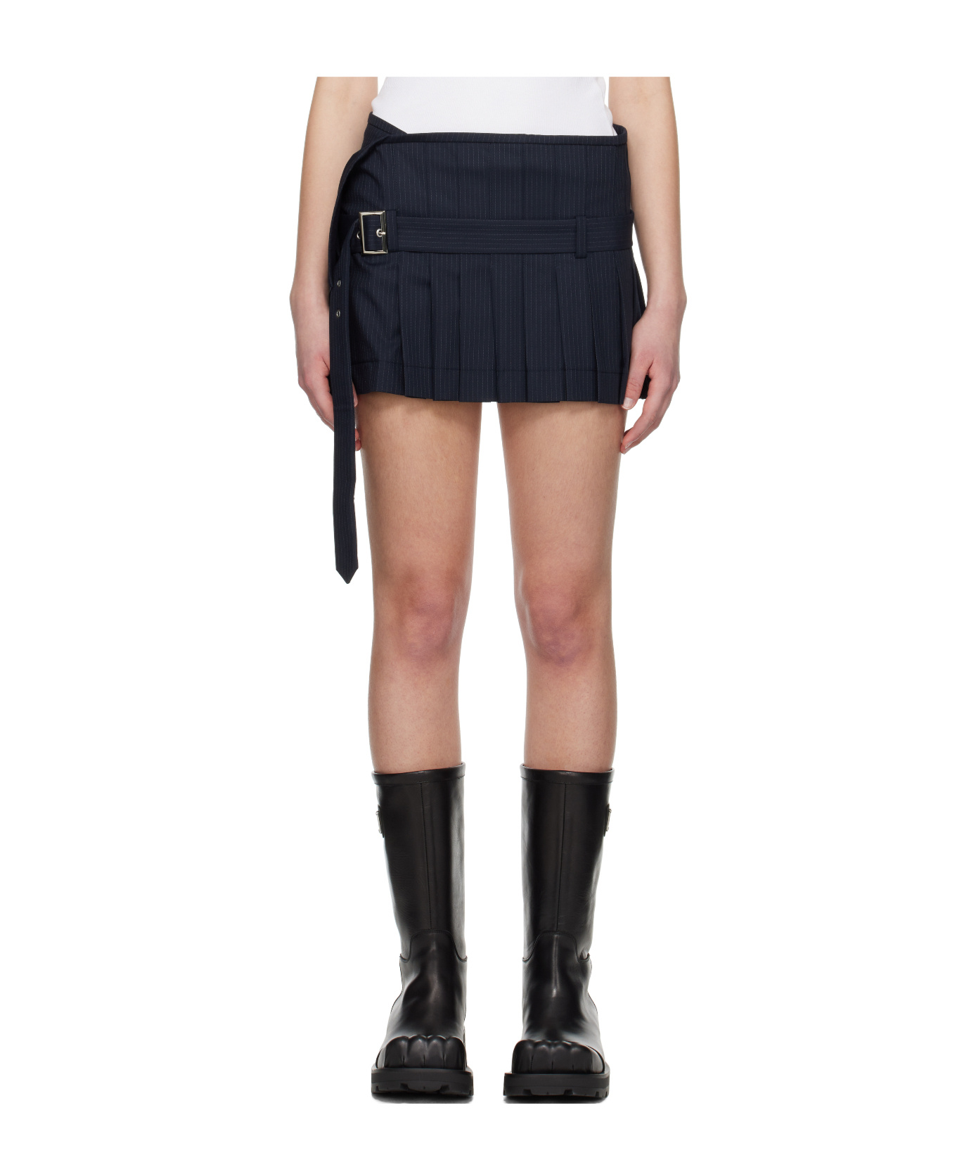 Charles Jeffrrey Loverboy Micro Wrap Kilt In Black
