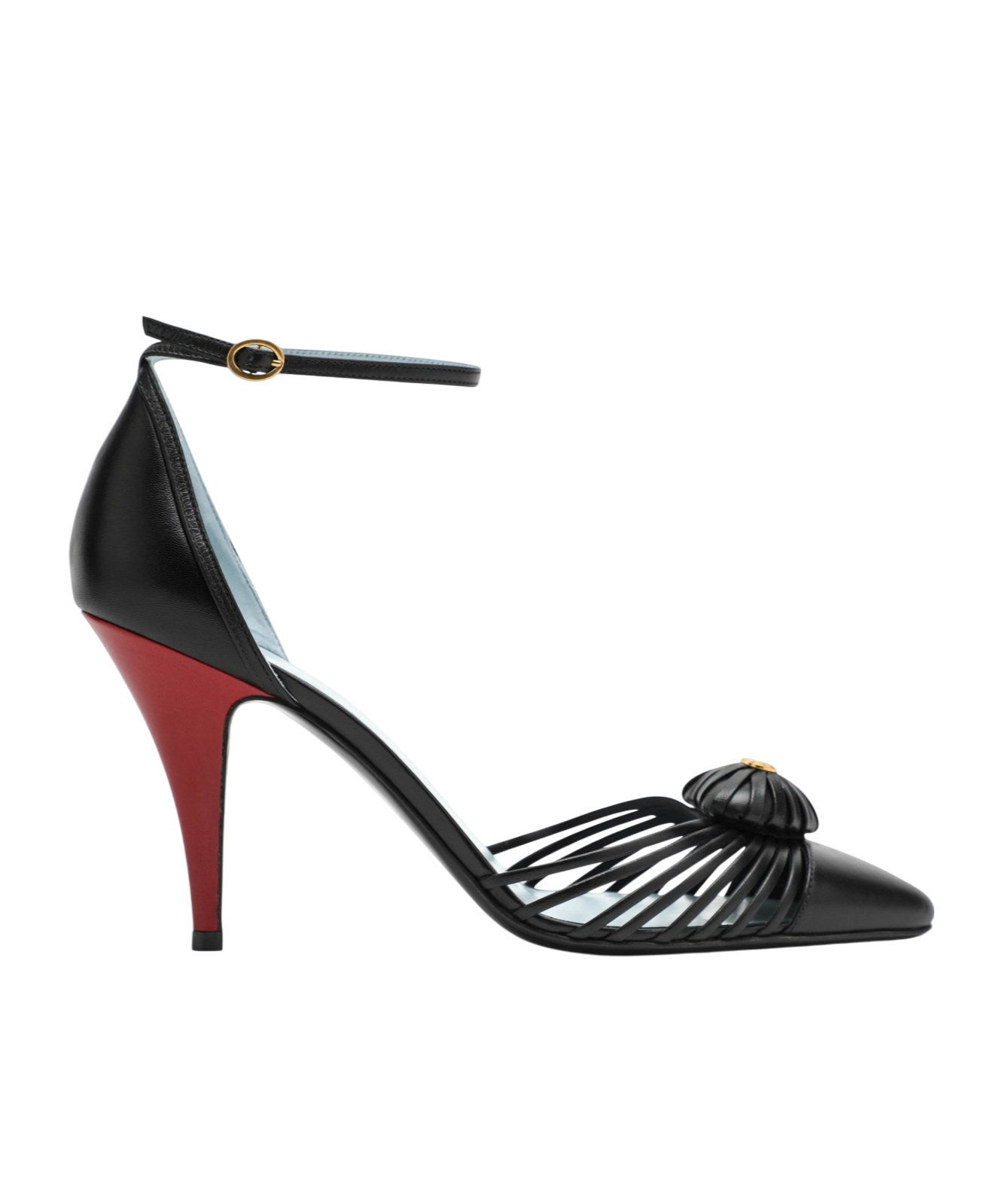 Valentino Garavani Cage Toe High Heel Sandals In Black