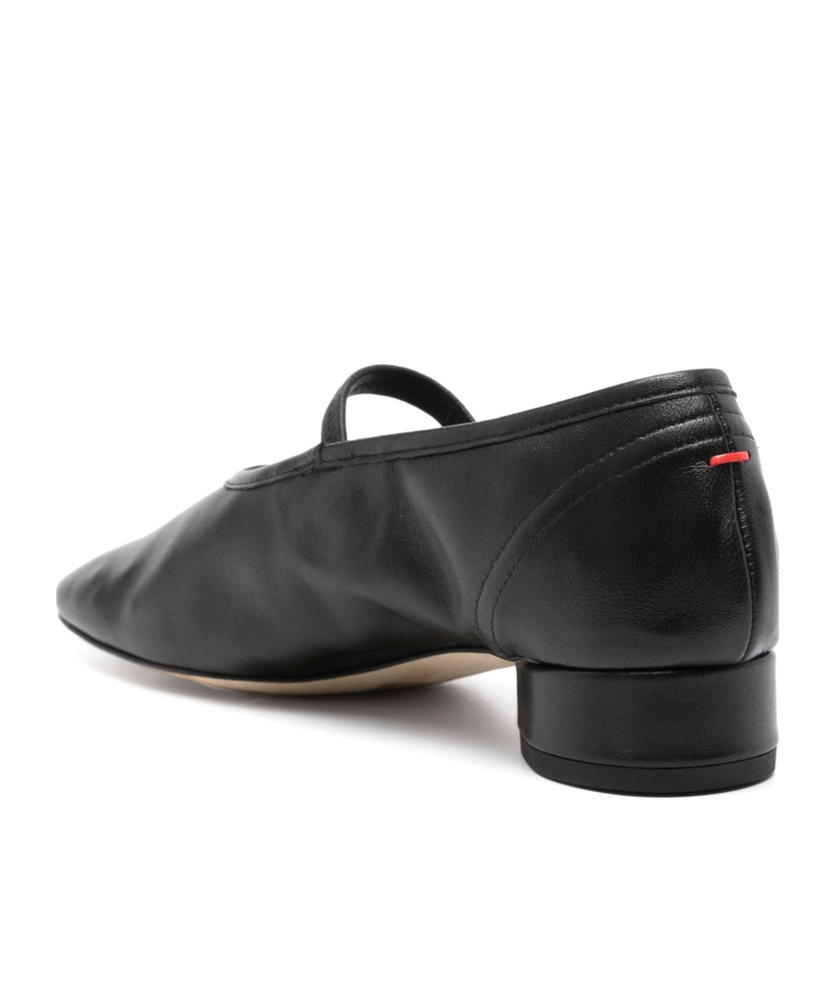 Aeyde Womens Pippa Block-heel Leather Ballet Flats Blac In Black