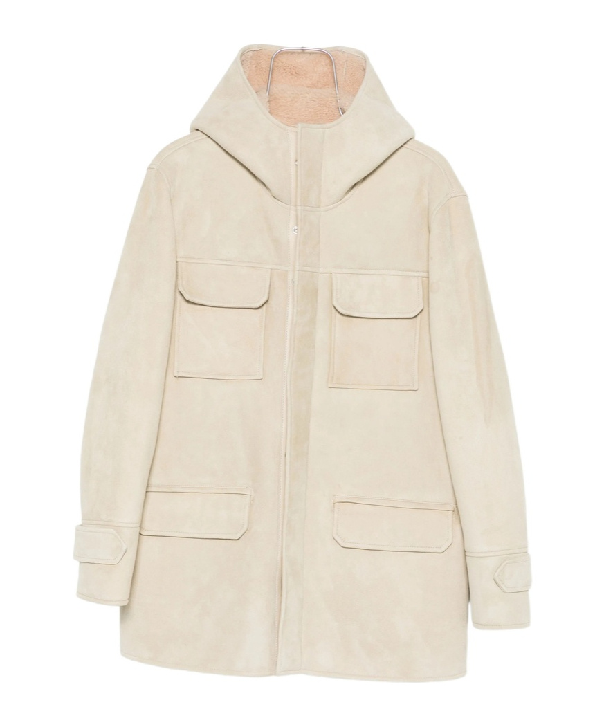 Dondup Hooded Jacket In Neutral