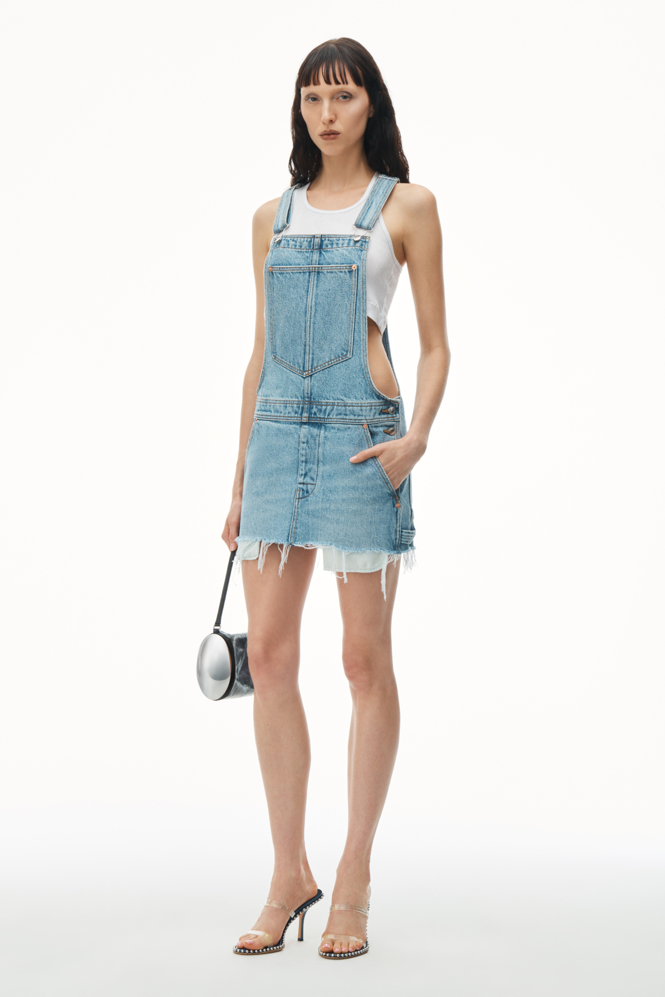 ALEXANDER WANG OVERALL DENIM DRESS