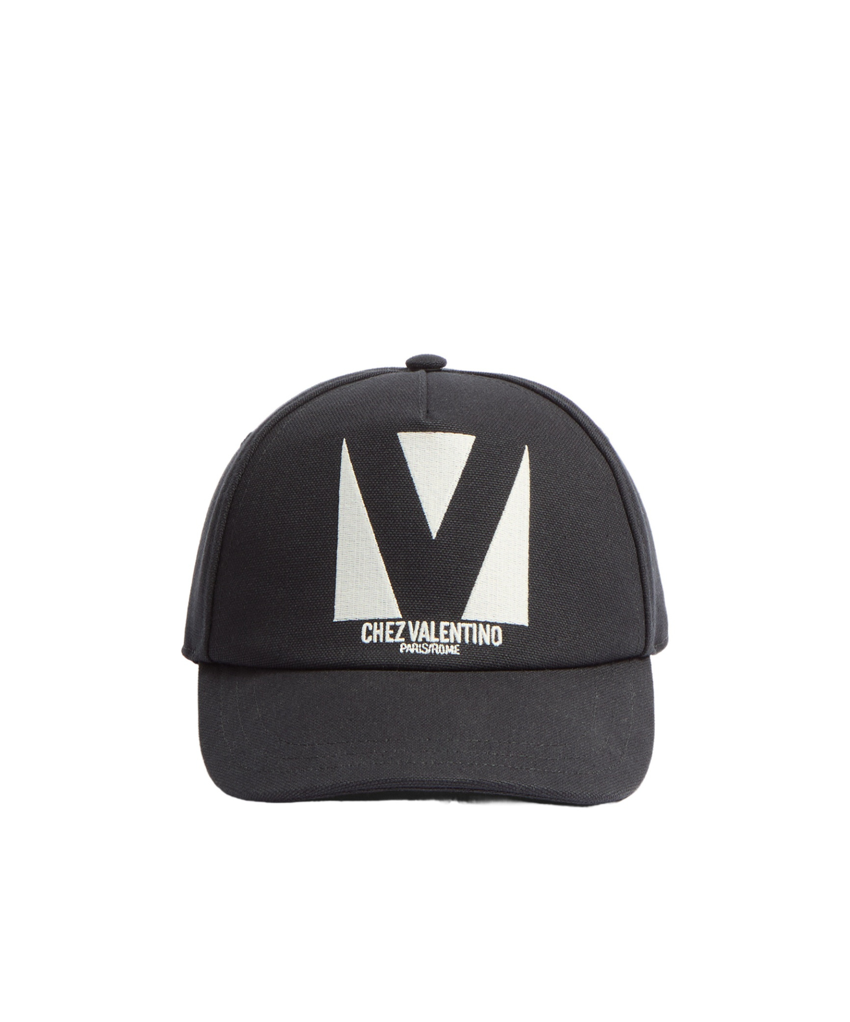 Valentino Logo Hat In Black