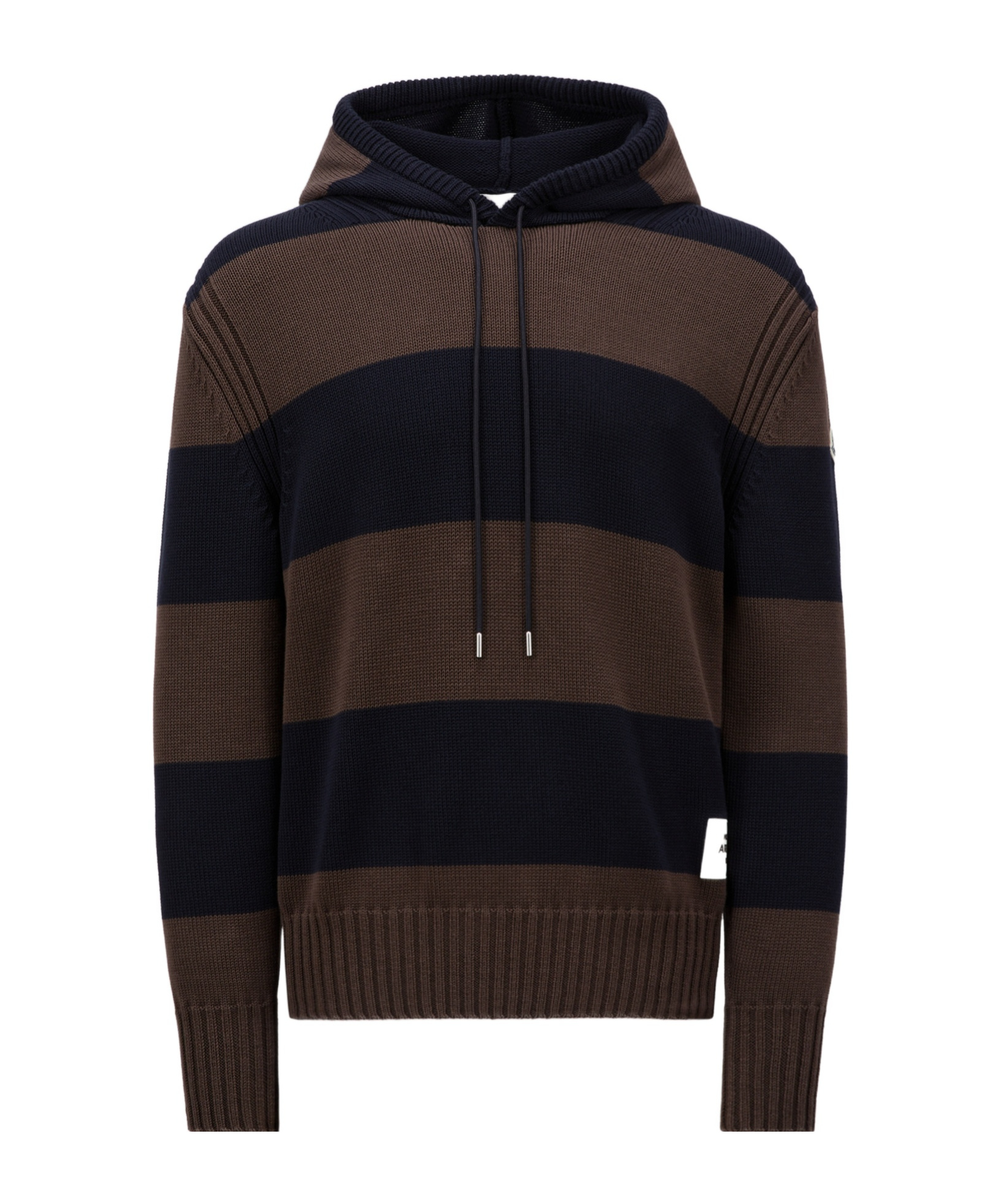 MONCLER STRIPED HOODED JUMPER 