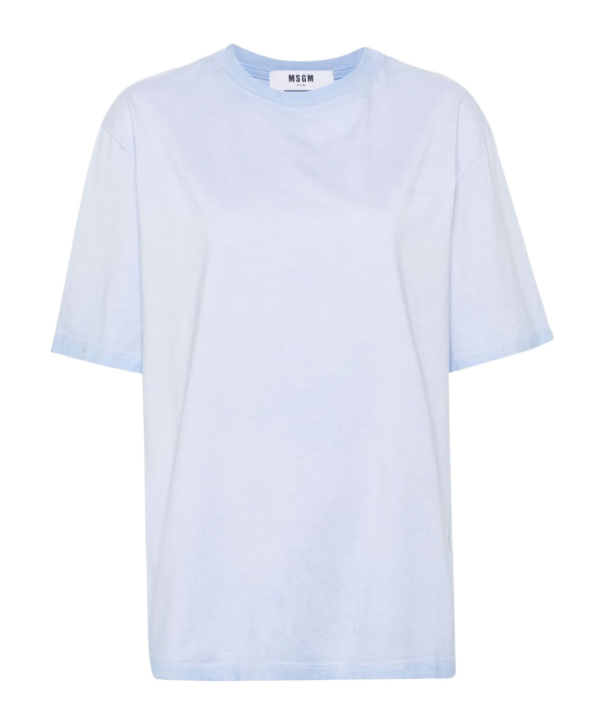 Msgm Logo-embroidered Cotton T-shirt In White