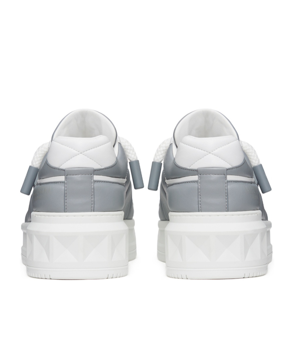 Valentino Garavani One Stud Xl Low-top Sneaker In Perforated Nappa In White