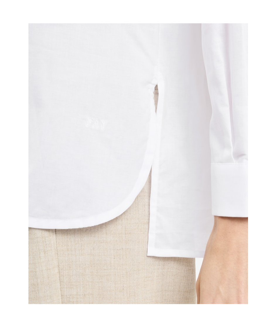 Fay Cotton Shirt In White