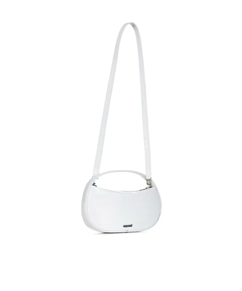 Shop Coperni Small Sound Swipe Shoulder Bag In White