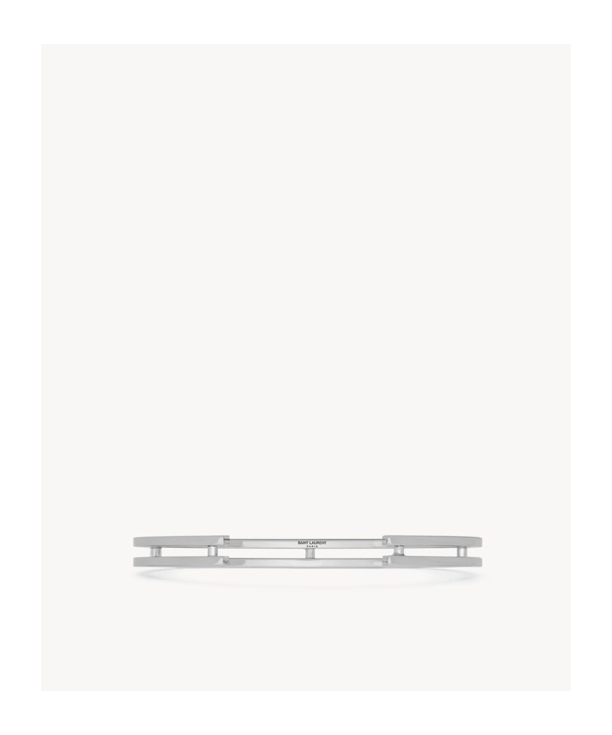 Saint Laurent Logo Bracelet In White