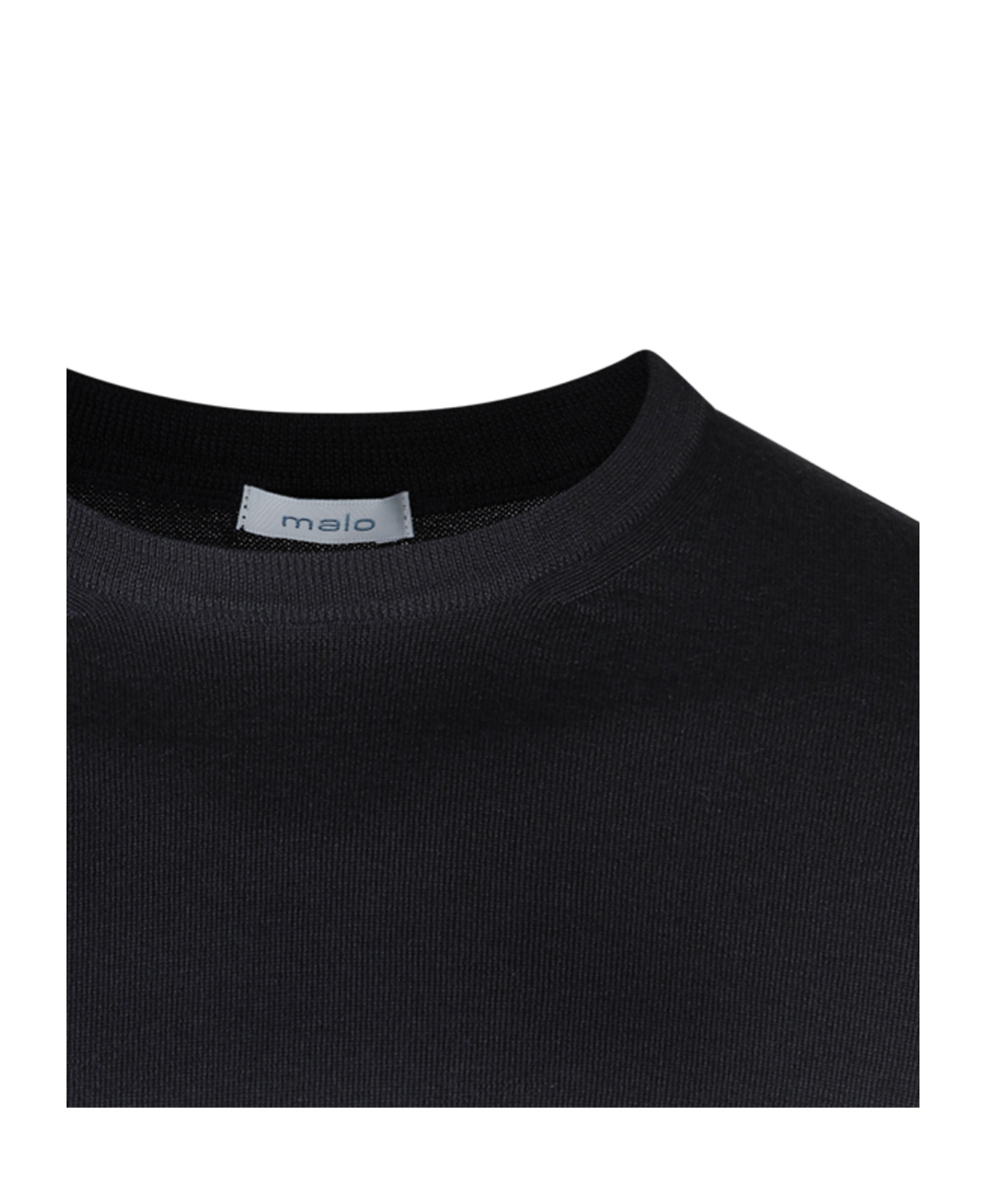 Malo Long-sleeved Sweater In Black