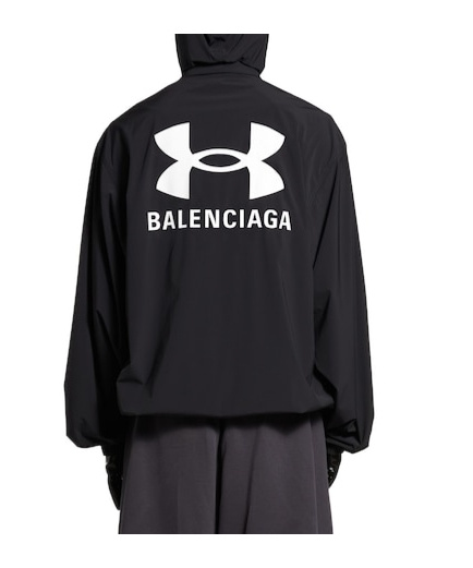 Balenciaga X Under Armour Hooded Jacket In Black