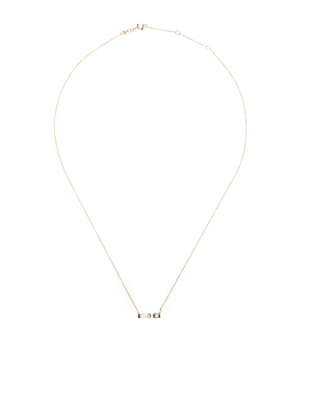 Aliita 9kt Yellow Gold Amethyst Pendant Necklace In Metallic