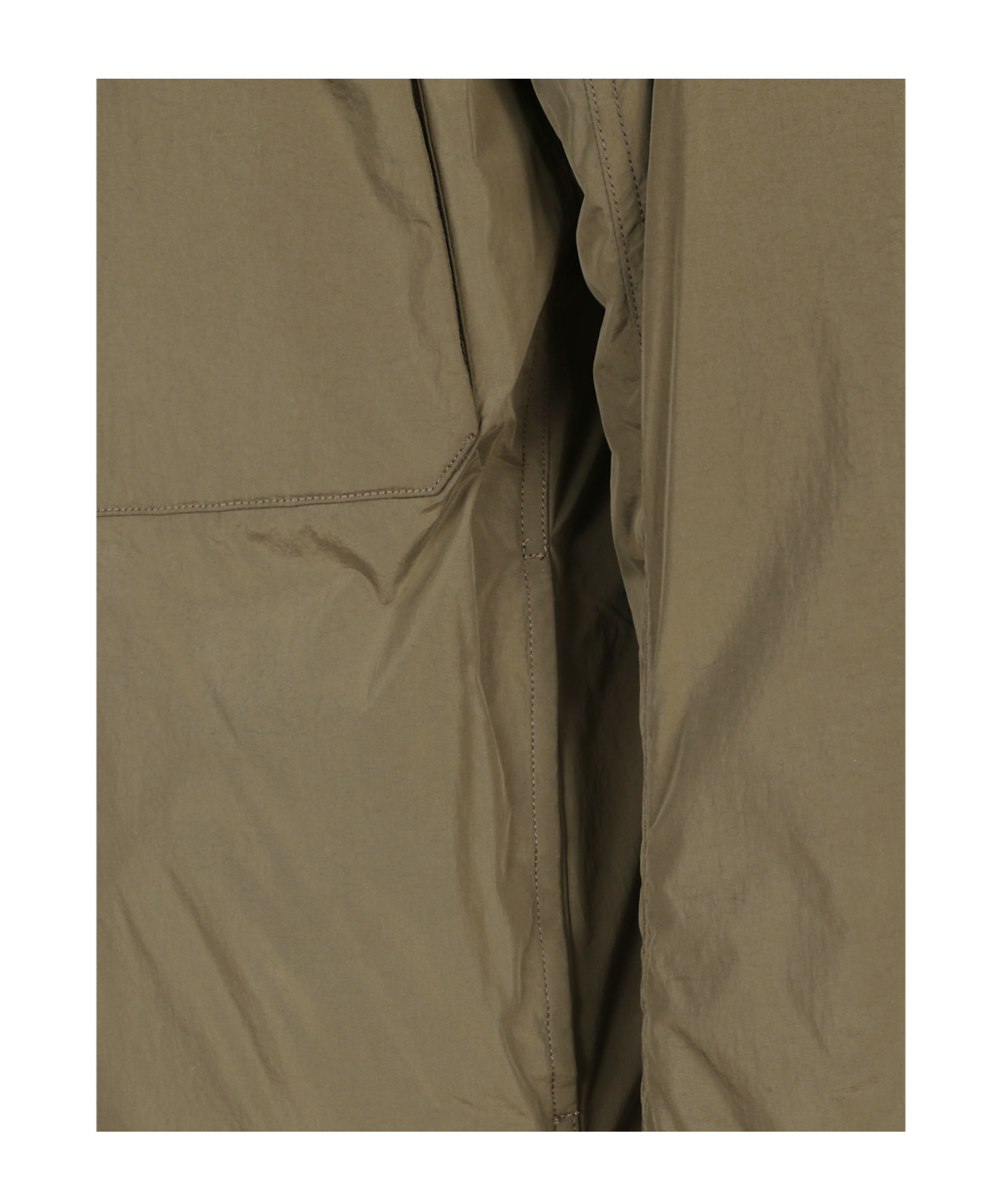 Ten C Front Zip Mid Layer Jacket With Chest Pockets In Green