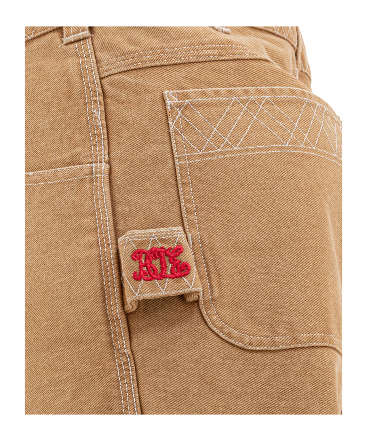 Bode Relaxed Fit Brown Trousers In Brown