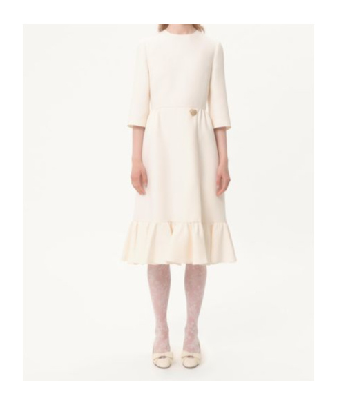 Valentino Crepe Couture Midi Dress