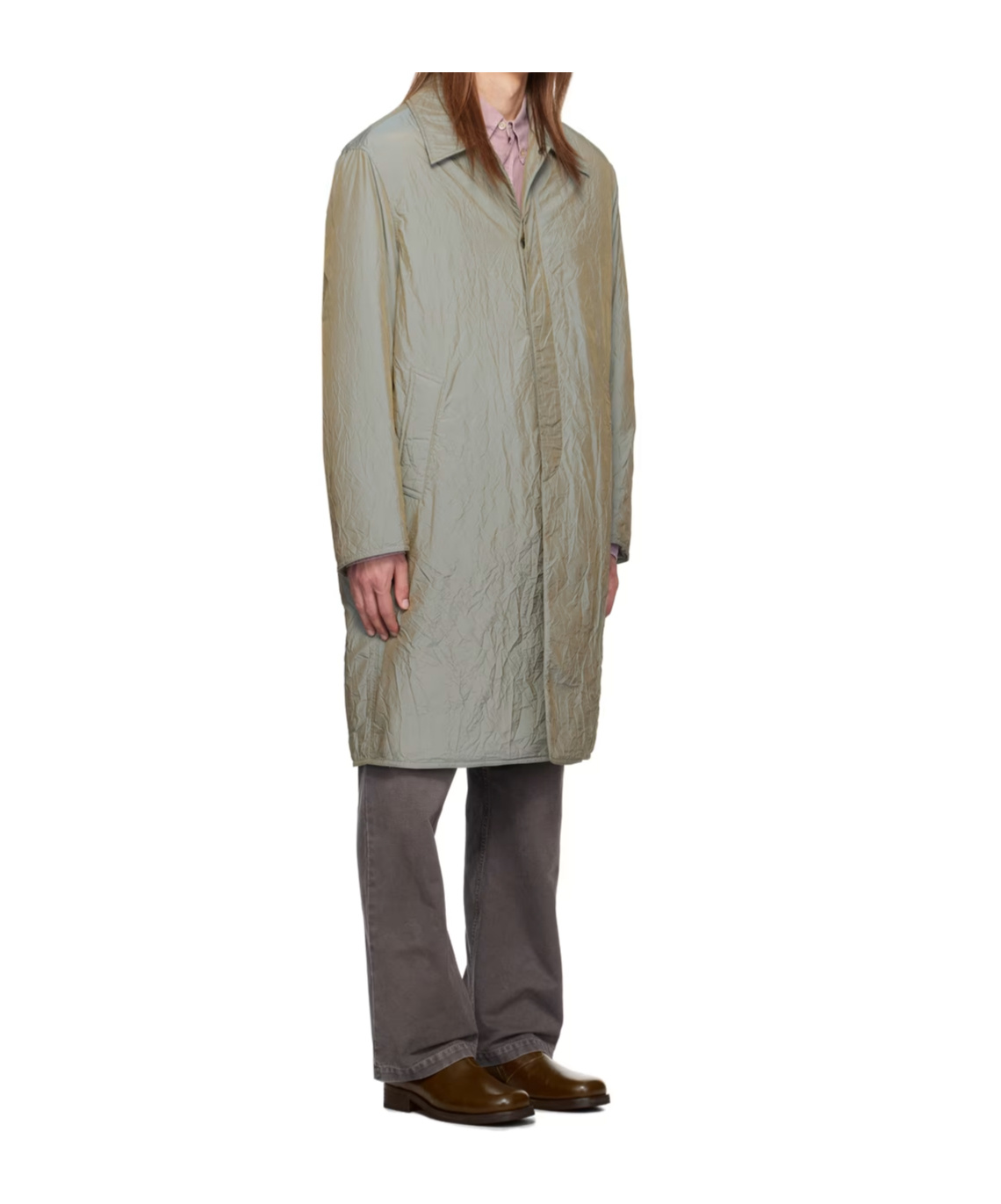 Our Legacy Blithe Lapel Coat In Gray