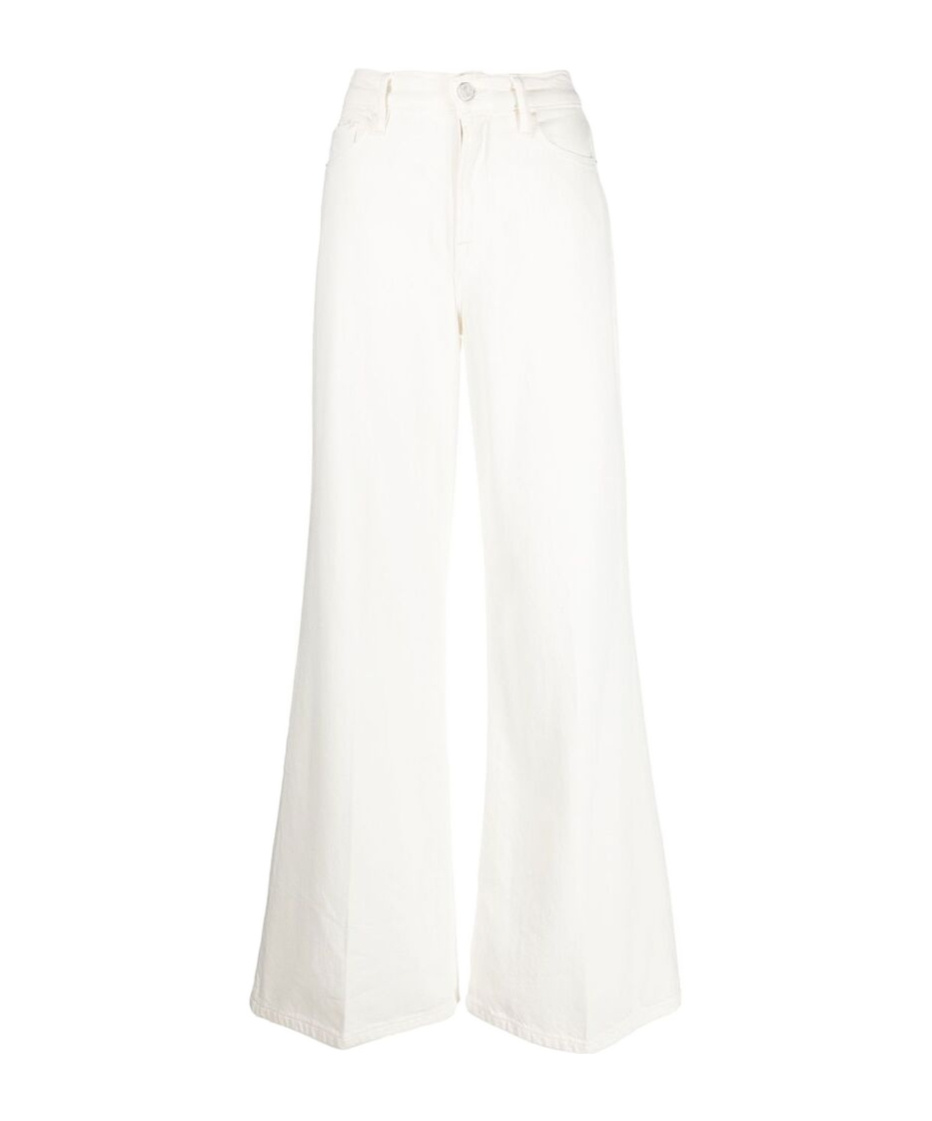 Frame High Rise Le Palazzo Crop Jean In Au Natural Clean Raw After In Neutral