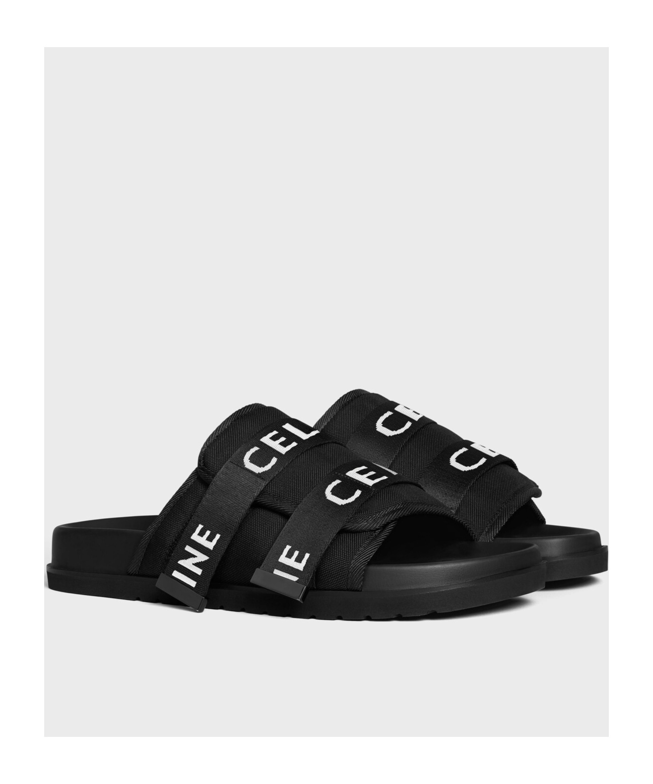 Celine Men Pitea Strappy Sandals In Black