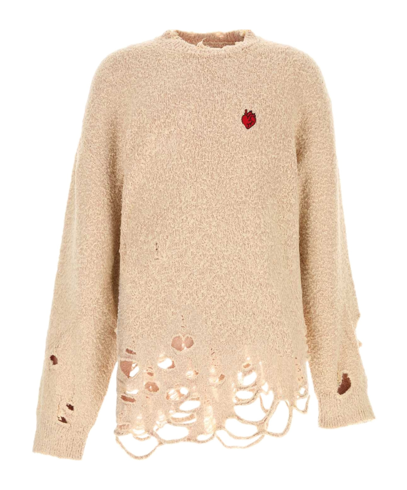 Doublet Long-sleeved Sweater In Light Brown