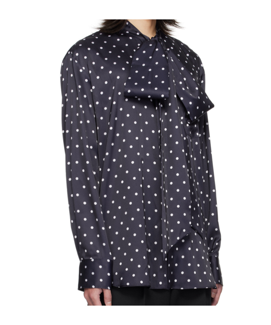 Simone Rocha Pussy-bow Blouse In Black