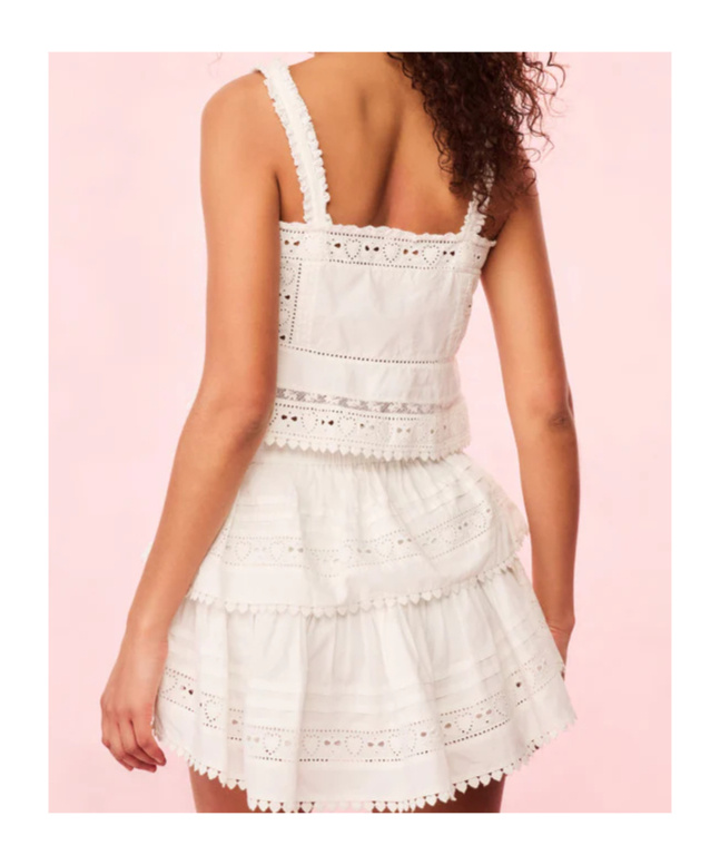 Loveshackfancy Cotton Top In White