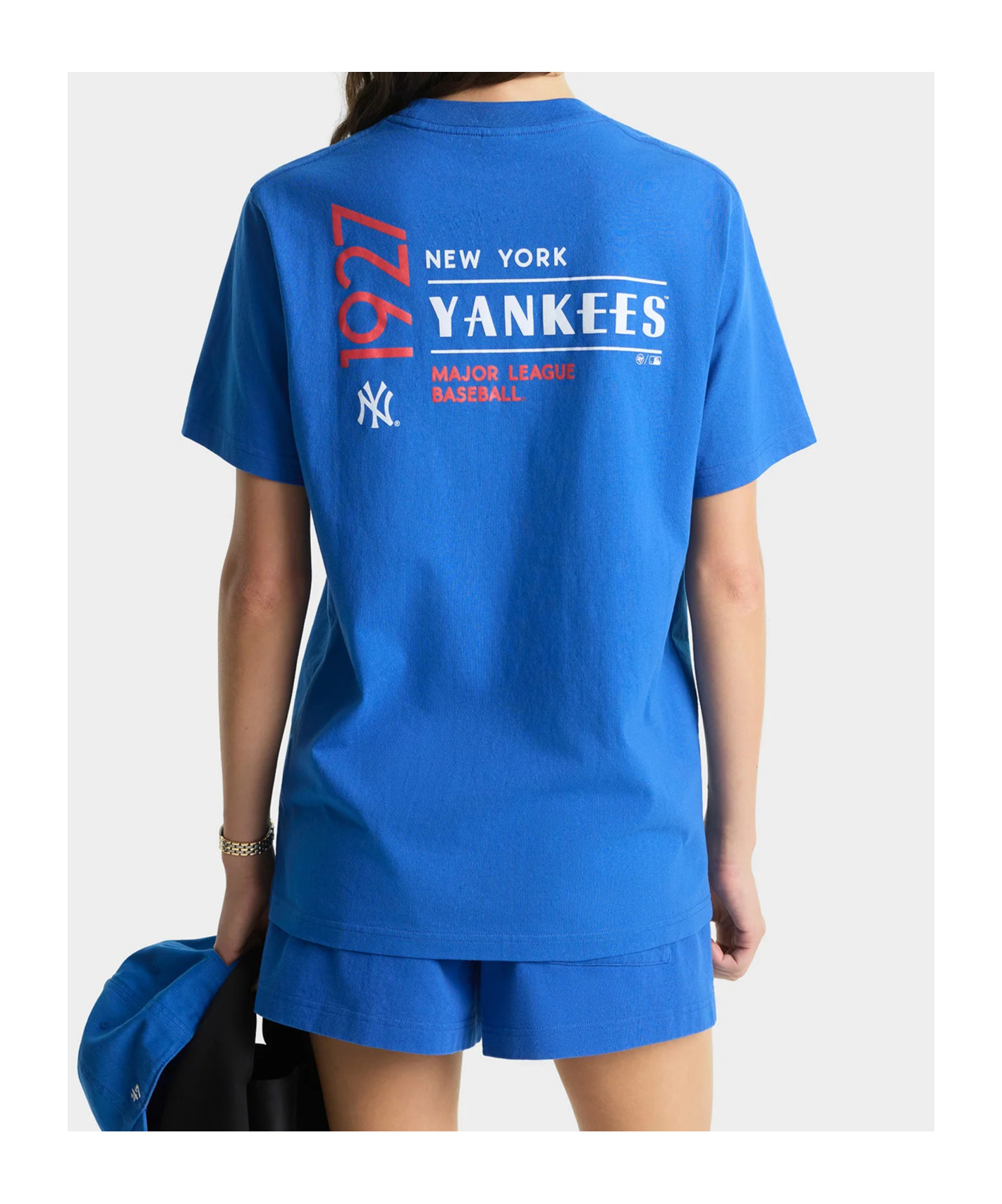 Sporty And Rich Crew Neck T-shirt In Blue