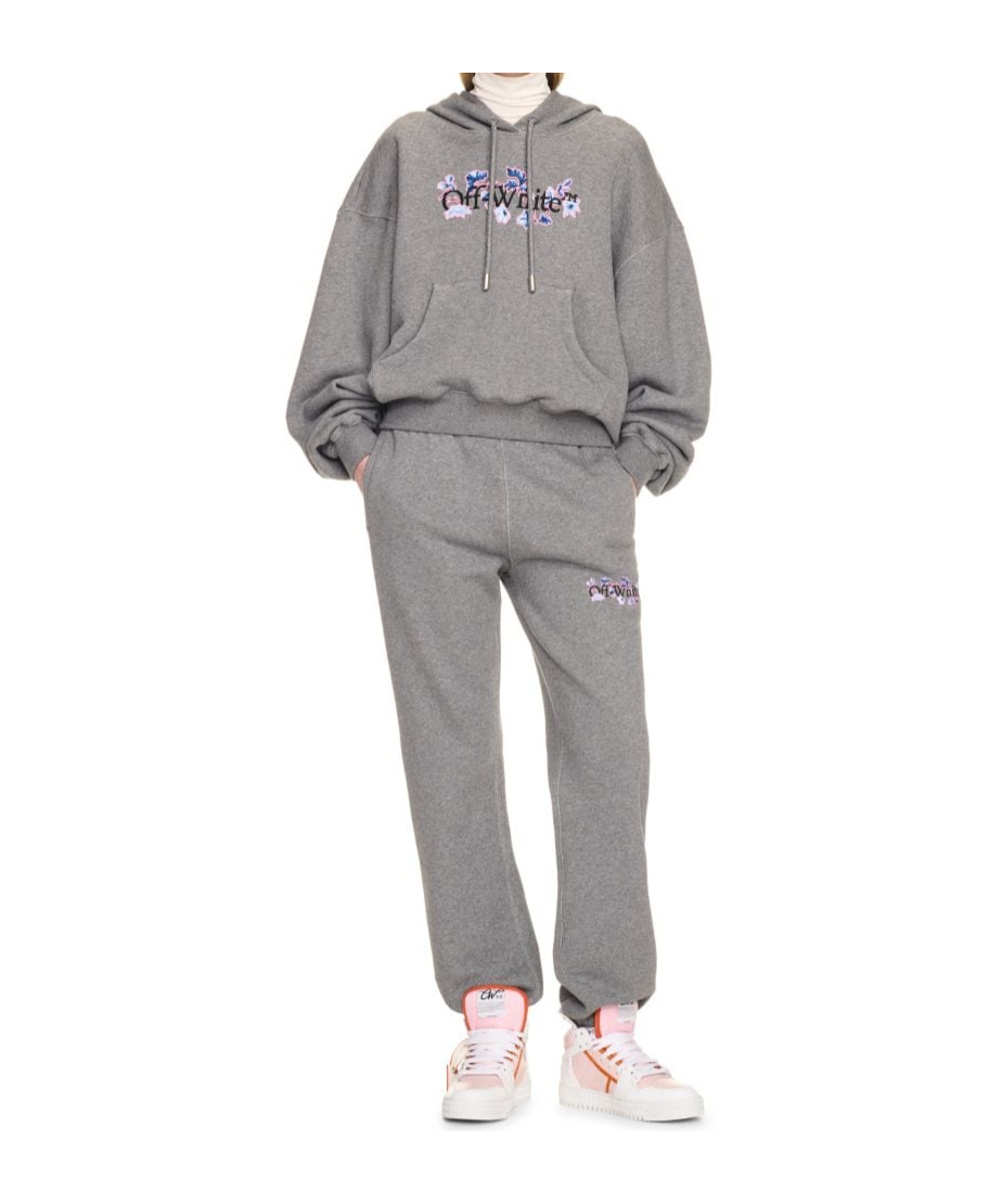 Off-white Logo-print Track Pants In Gray