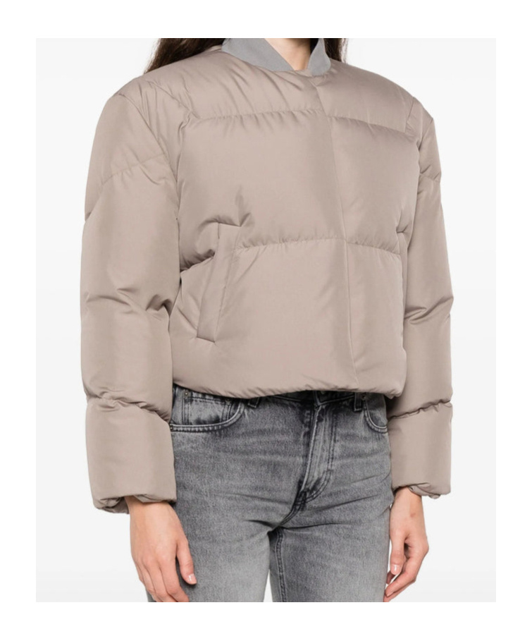 Khrisjoy Long-sleeved Down Jacket In Brown