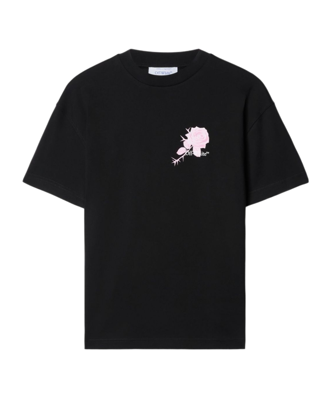 Shop Off-white Roses Arrows T-shirt In Black