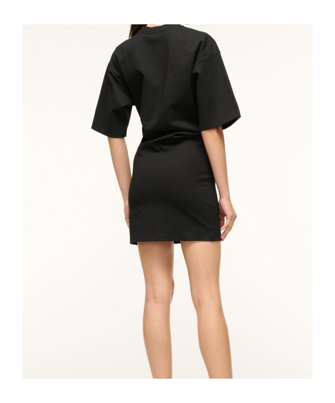Staud Truman Mini Dress In Black In Black