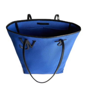 Jw Anderson Large Anchor Canvas Leather Tote In Blue In Multi