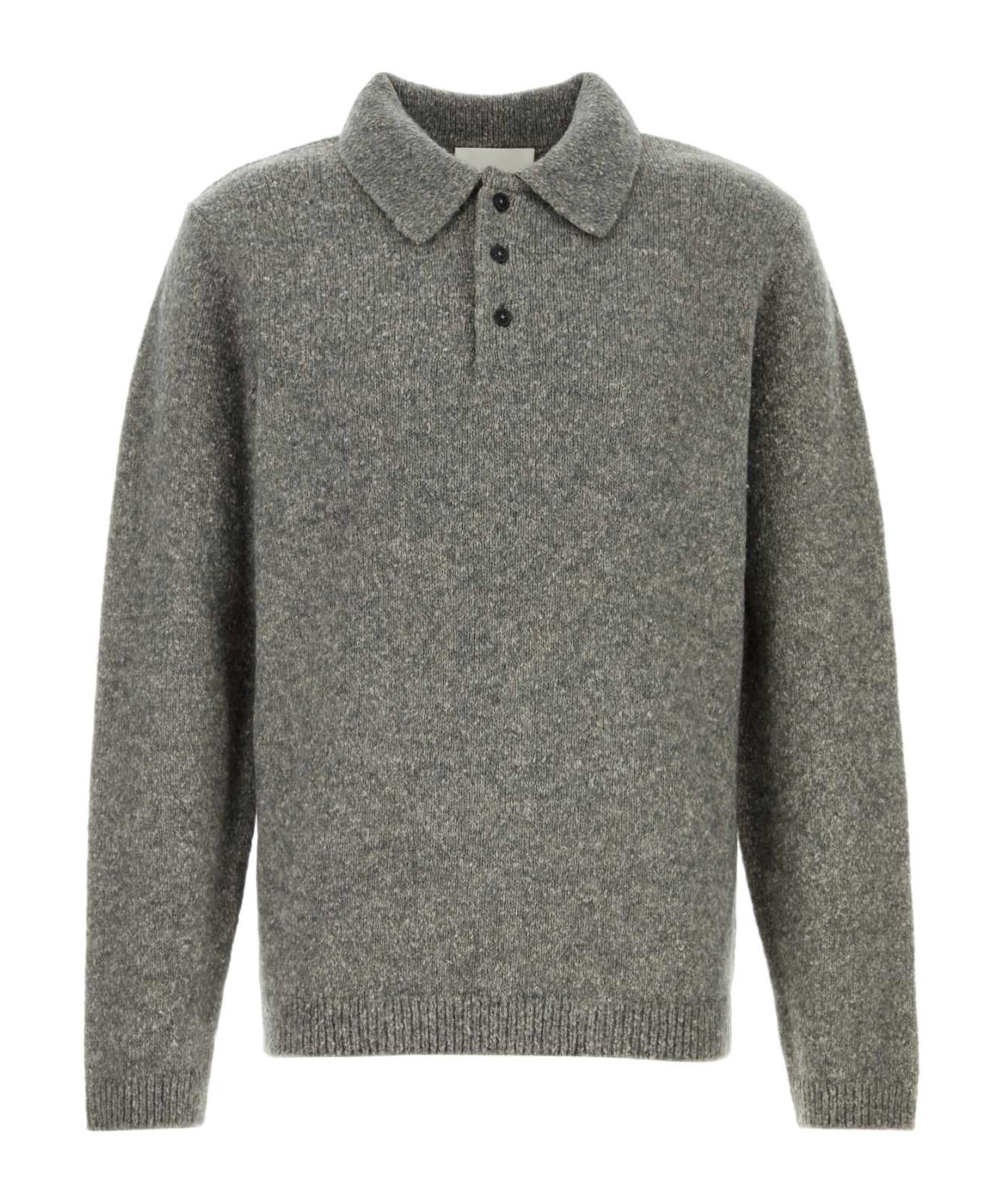 Closed Polo Knit Sweater In Gray