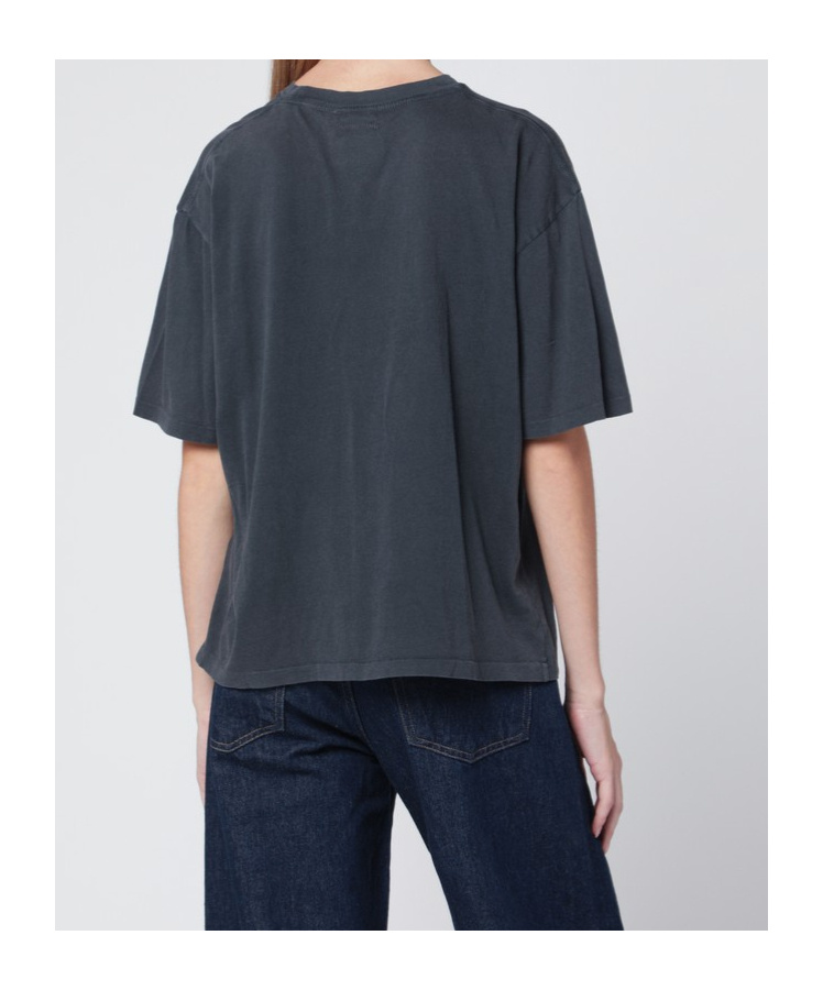 Anine Bing Crew Neck T-shirt In Black