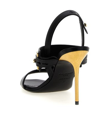 BALMAIN 100MM LEATHER SANDALS