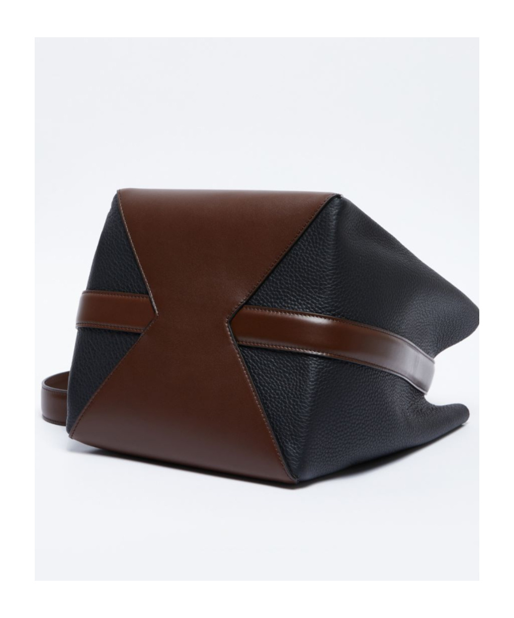 Max Mara Medium Logo Shoulder Bag In Black