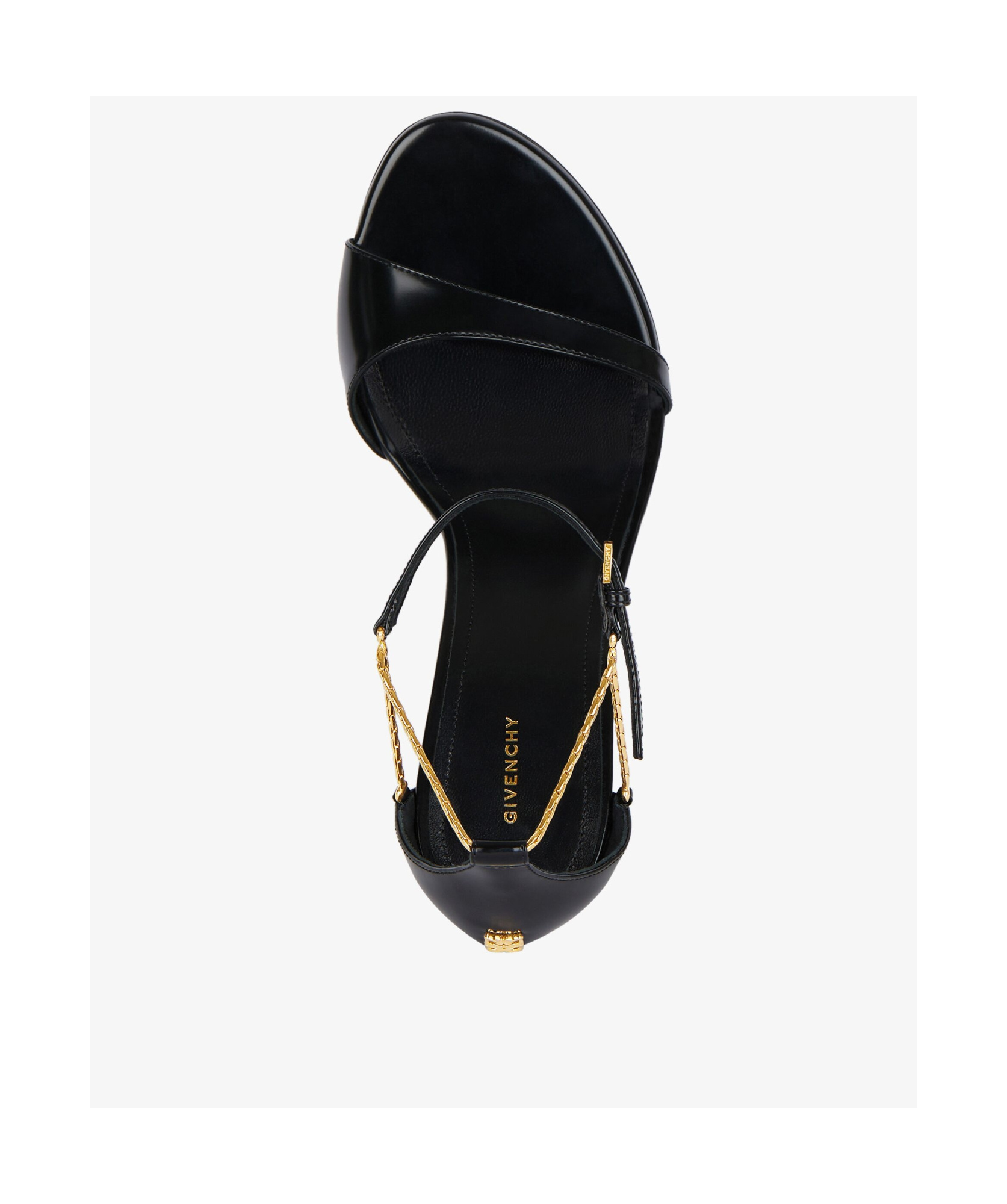 Shop Givenchy 4g Liquid Sandals In Leather In Black