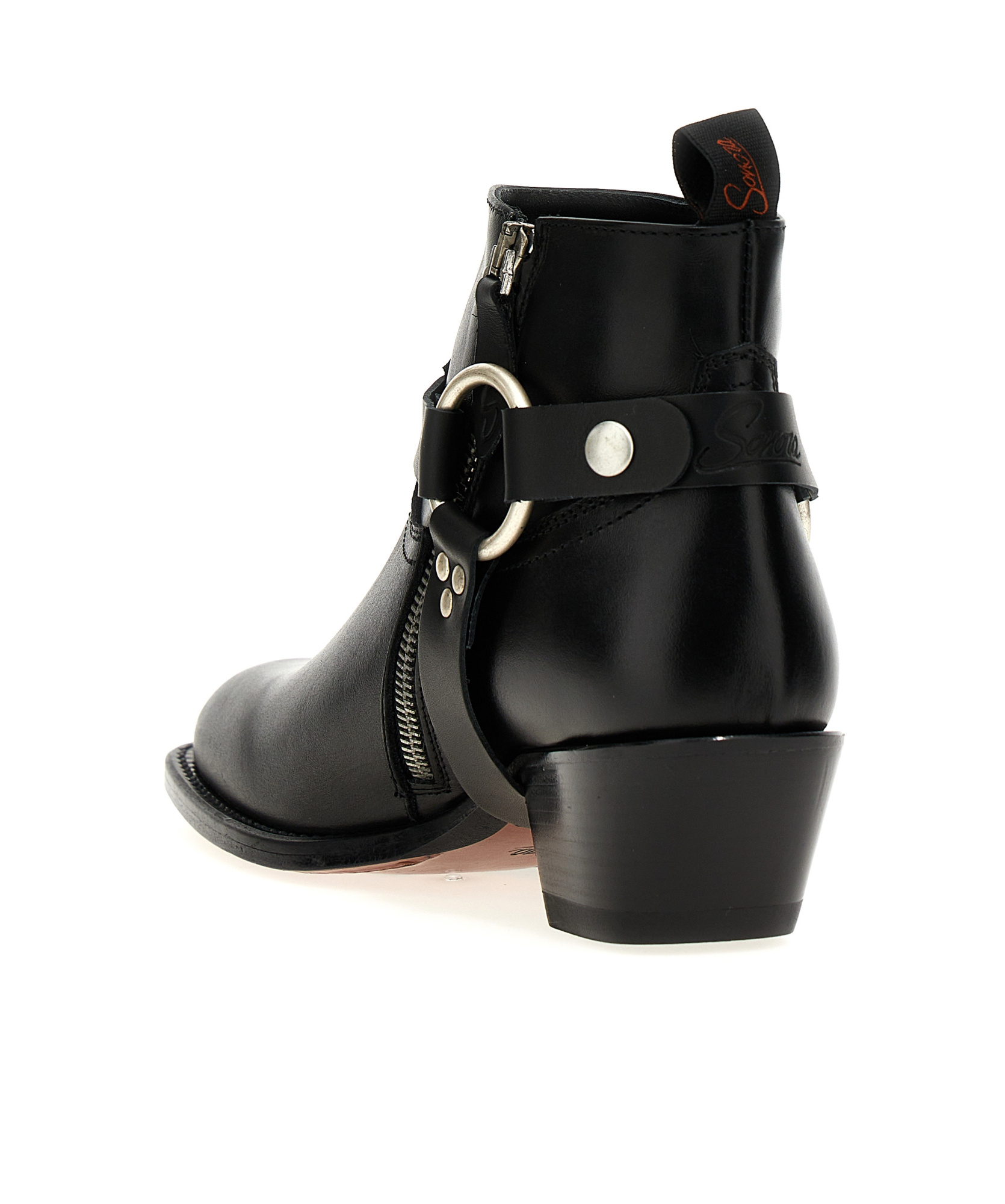 Sonora 'sweet Belt' Ankle Boots In Black