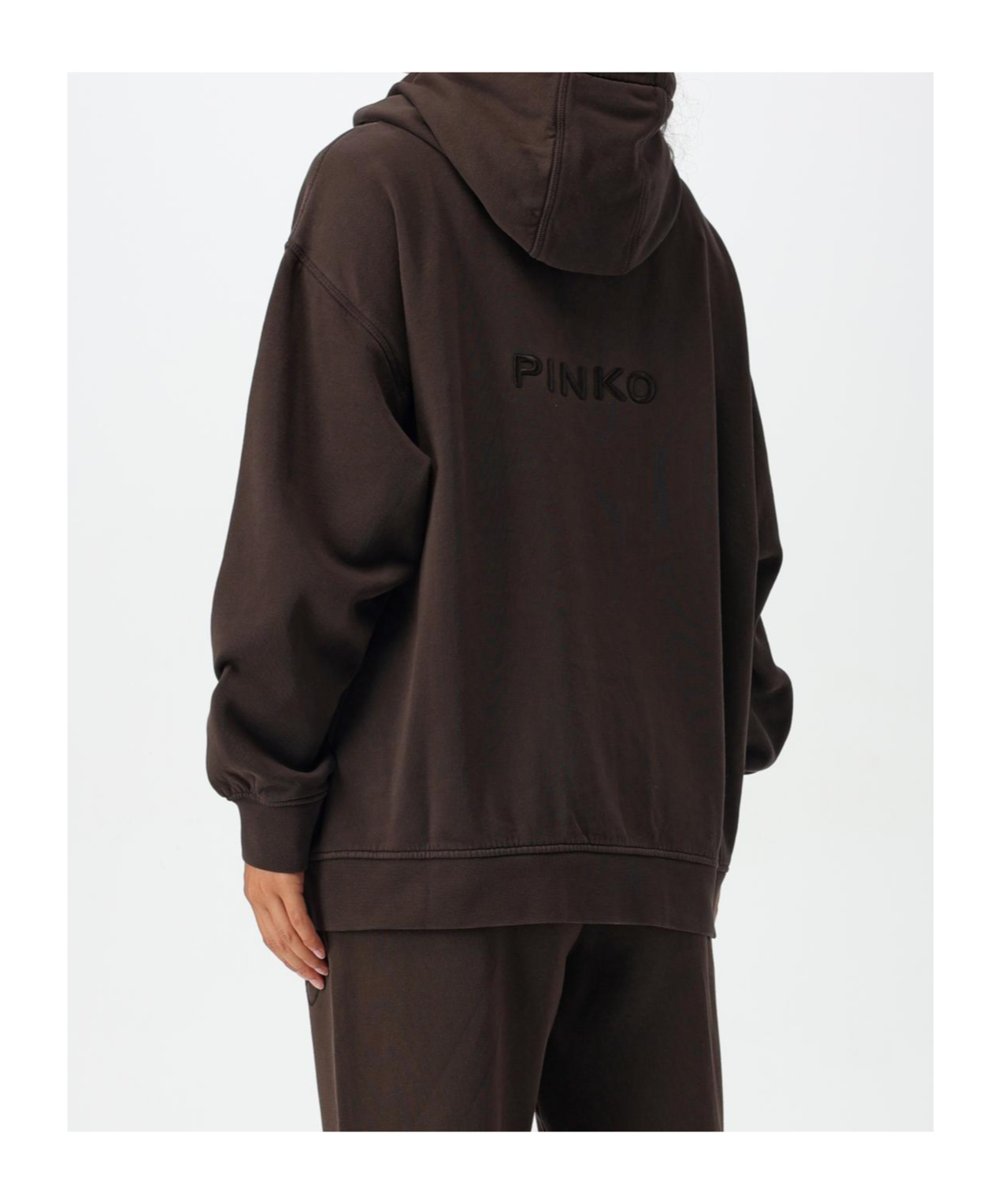 Pinko Sweatshirt Woman Color Brown In Black