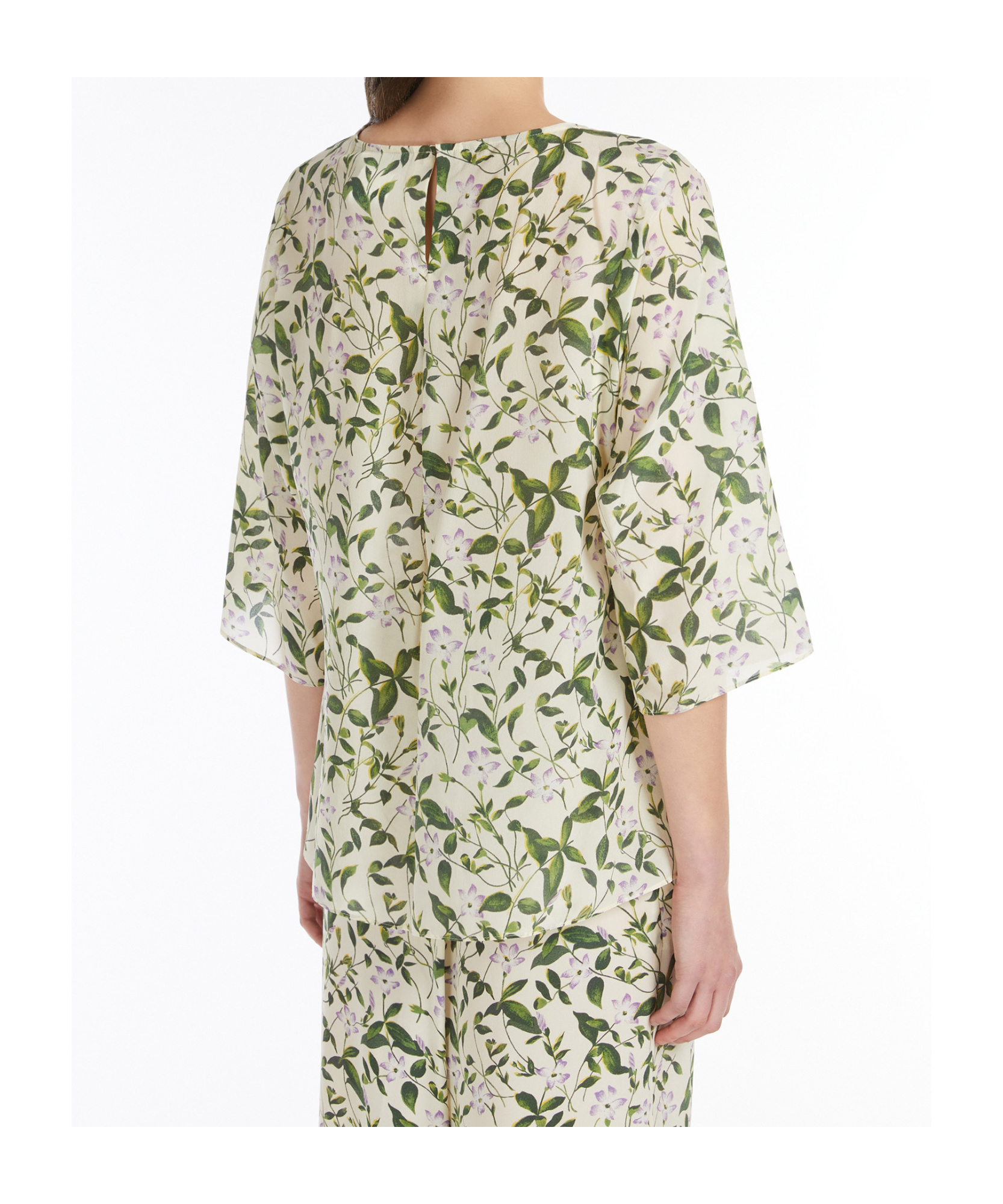 Weekend Max Mara Silk Twill Shirt In White