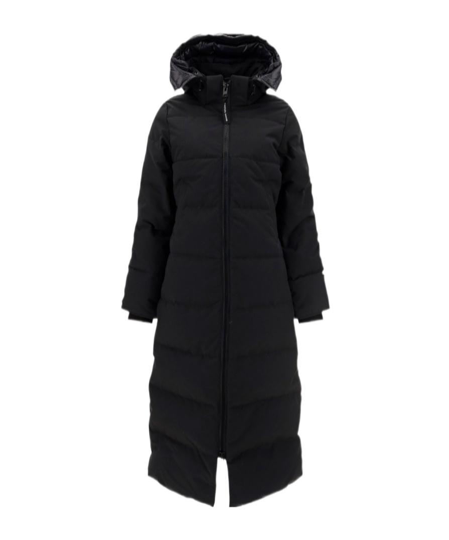 Canada Goose Long-length Padded Jacket In Black